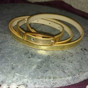 Gold Skinny Belt 30"-36"